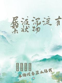 尿液沉淀有白色絮状物