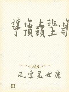 让你上班,你娶了顶头上司