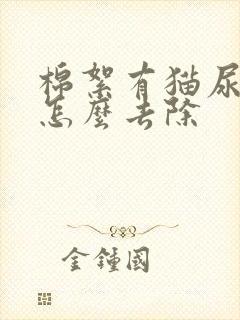 棉絮有猫尿味道怎么去除