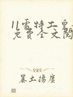 11处特工皇妃免费全文阅读