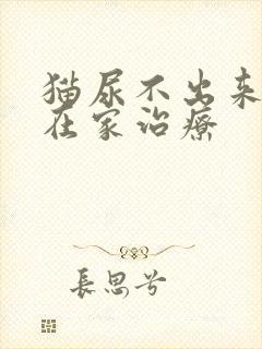 猫尿不出来怎么在家治疗