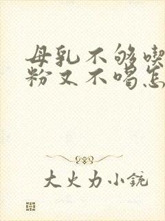 母乳不够吃,奶粉又不喝怎么办