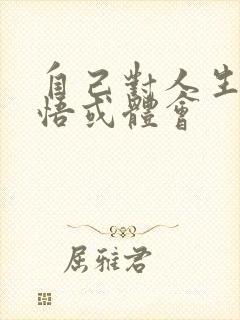 自己对人生的感悟或体会