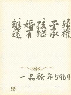 离婚孩子归对方还有继承权么