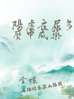 阳虚夜尿多吃什么中成药