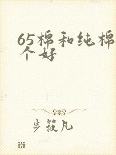 65棉和纯棉哪个好