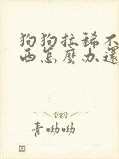 狗狗拉稀不吃东西怎么办还吐