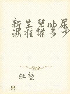 新生儿nb尿不湿准备多少片