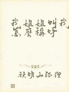 我姐姐叫我儿子怎么称呼