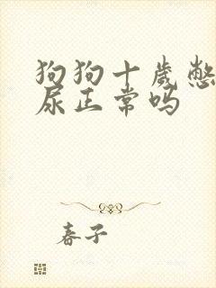 狗狗十岁憋不住尿正常吗