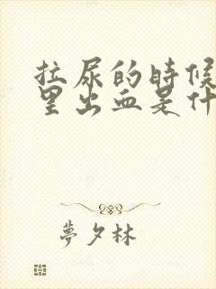 拉尿的时候屁眼里出血是什么原因