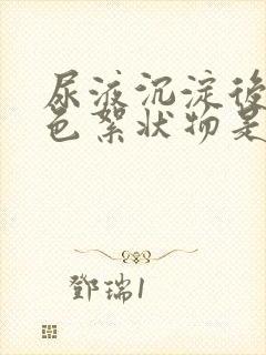 尿液沉淀后的白色絮状物是什么