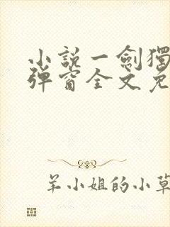 小说一剑独尊无弹窗全文免费阅读