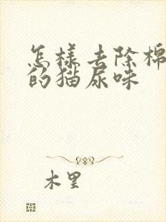 怎样去除棉被上的猫尿味