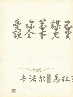 爱你蓄谋已久小说全本免费阅读