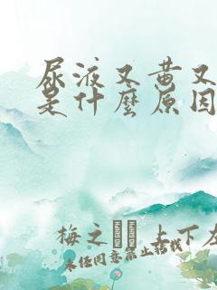 尿液又黄又浑浊是什么原因