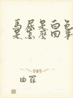 马尿是白色尿液是怎么回事