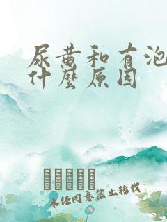 尿黄和有泡泡是什么原因