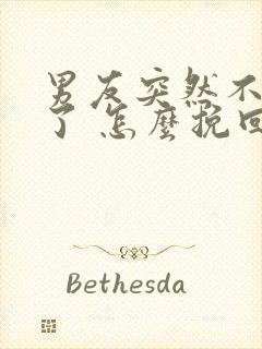 男友突然不理我了 怎么挽回