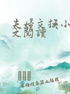 夫妇交换小说全文阅读