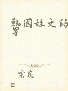 韩国姓文的女明星