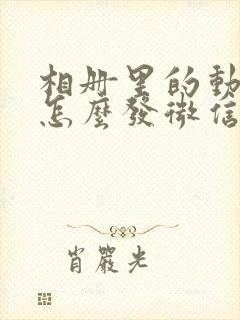 相册里的动态图怎么发微信里