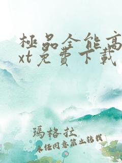 极品全能高手txt免费下载