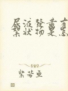 尿液发黄有白色絮状物是怎么回事?