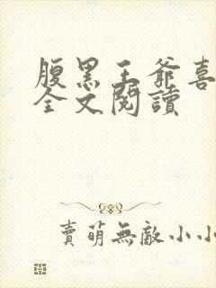 腹黑王爷喜当爹全文阅读