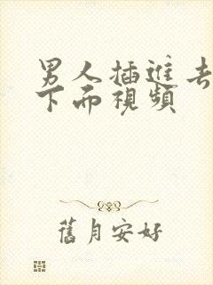 男人插进去女人下面视频