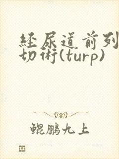 经尿道前列腺电切术(turp)