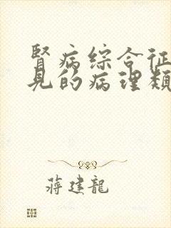 肾病综合征最多见的病理类型是