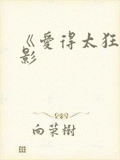 《爱得太狂》电影