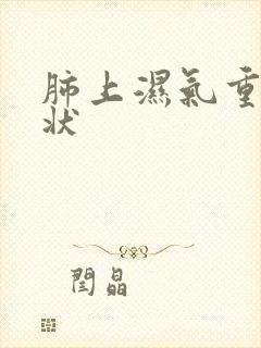 肺上湿气重的症状