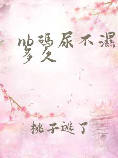 nb码尿不湿穿多久