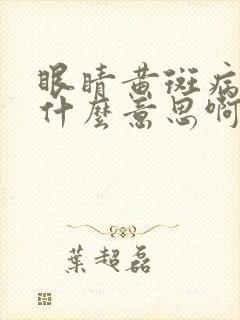 眼睛黄斑病变是什么意思啊