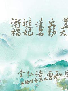 渐进淡出 农女福妃名动天下