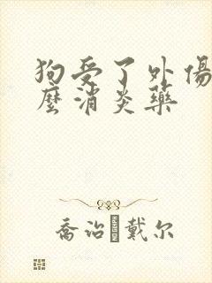 狗受了外伤吃什么消炎药