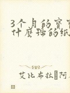 3个月的宝宝用什么号的纸尿裤