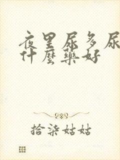 夜里尿多尿频吃什么药好