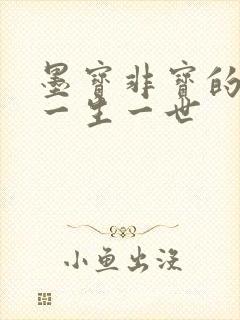 墨宝非宝的小说一生一世
