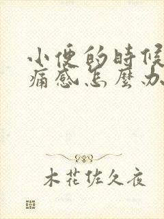 小便的时候有刺痛感怎么办