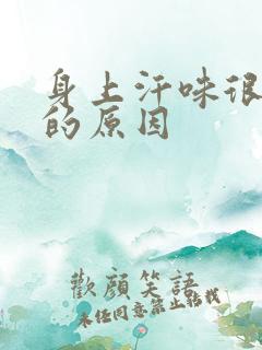 身上汗味很难闻的原因