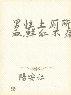 男性上厕所拉出血,鲜红不痛怎么办