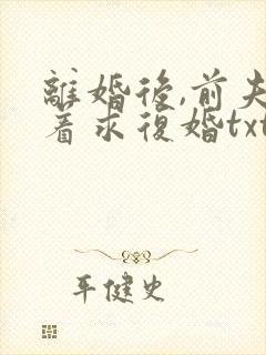 离婚后,前夫哭着求复婚txt
