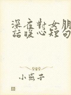 深夜对女朋友情话暖心短句