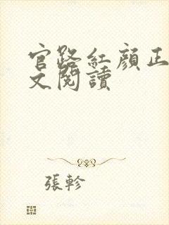 官路红颜正版全文阅读