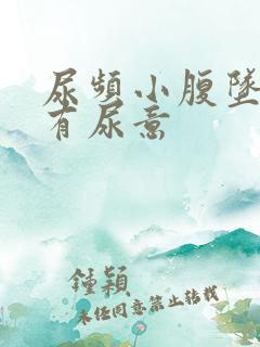 尿频小腹坠胀总有尿意