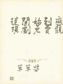 从开始到恋爱电视剧免费观看