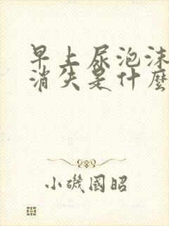 早上尿泡沫多不消失是什么原因